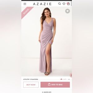 Azazie Leandra Bridesmaid Dress in Vintage Mauve